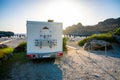 Motorhome parked on amazing Skinaria beach,ÃÂ Crete, Greece